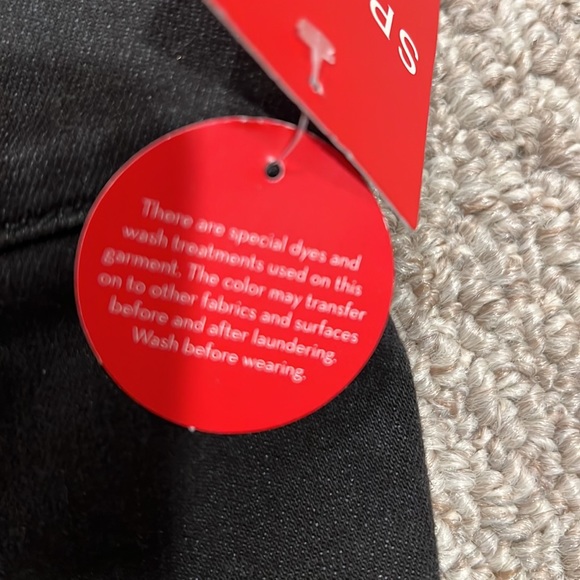 SPANX distressed denim legging, vintage black, size XL NWT! - Picture 3 of 9